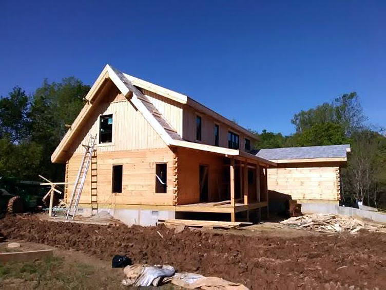A LOG HOME THAT WAS ORDERED TWICE
